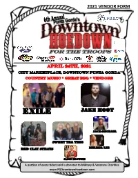 Jake Hoot 2021 Vendor Form