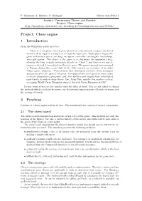 Project: Chess Engine 1 Introduction 2 Peachess