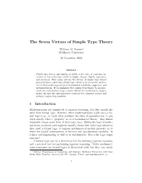 The Seven Virtues of Simple Type Theory
