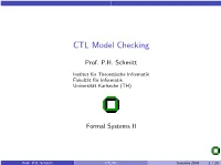 CTL Model Checking