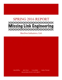 Spring 2016 Report
