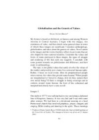 Globalisation and the Genesis of Values