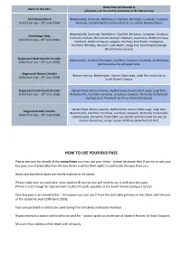 How to Use Your Bus Pass
