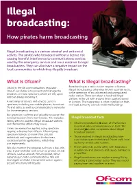 Illegal Broadcasting