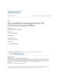 New Standards for Reducing Gravity Data: the North American Gravity Database William J