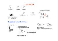 1,3-AZOLES Reactivity Towards E-Files