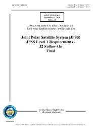 JPSS Level 1 Requirements - J2 Follow-On Final