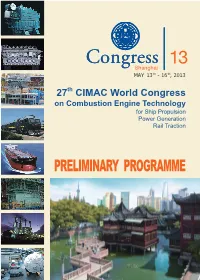 Preliminary Programme