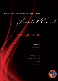 Scarlet Cord Programme.Indd