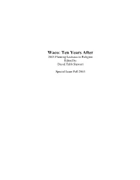 Waco: Ten Years After (2003 Fleming Lectures in Religion)