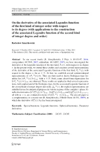 On the Derivative of the Associated Legendre Function