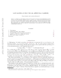 Arxiv:2003.02593V2 [Math.AG] 24 Jun 2021 Hc H Uniformizer the Which O-Rhmda Oa Edlike ﬁeld Local Non-Archimedean 1.1