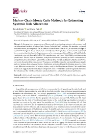 Markov Chain Monte Carlo Methods for Estimating Systemic Risk Allocations