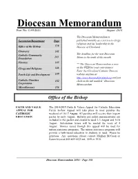 Diocesan Memorandum Prot