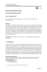 Limits in the Revision Theory More Than Just Deﬁnite Verdicts