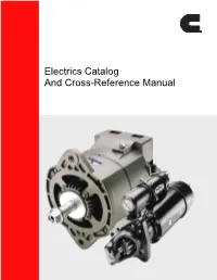 Electrics Catalog and Cross-Reference Manual