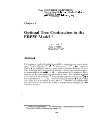 Optimal Tree Contraction in the EREW Model