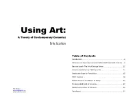 Using Art: a Theory of Contemporary Ceramics
