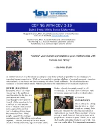 Coping with Covid-19