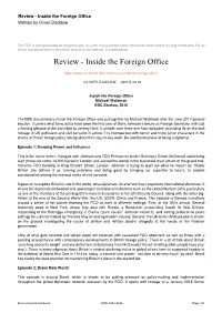 Inside the Foreign Office Written by Oliver Daddow