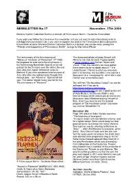 NEWSLETTER No.17 November, 17Th 2000