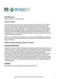 POLR1D Gene RNA Polymerase I and III Subunit D