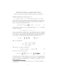 Primes in Arithmetic Progression, Dirichlet Characters and L-Functions