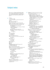 Subject Index