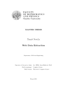 Web Data Extraction