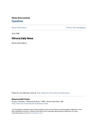 Winona Daily News Winona City Newspapers