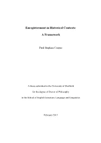 Enregisterment in Historical Contexts