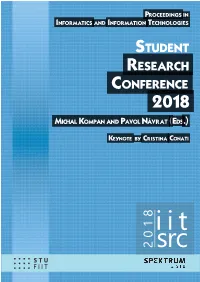 Iit-Src2018-Proceedings.Pdf