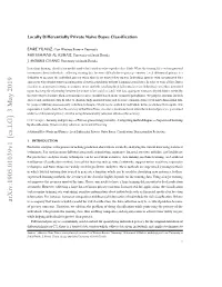 Locally Differentially Private Naive Bayes Classification