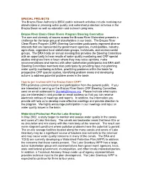 SPECIAL PROJECTS the Brazos River