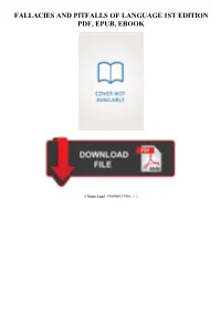 Fallacies and Pitfalls of Language 1St Edition Kindle