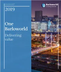 One Barloworld Delivering Value About Barloworld