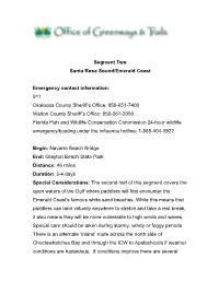 Segment Two Santa Rosa Sound/Emerald Coast Emergency
