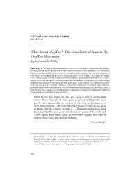 What About #Ustoo?: the Invisibility of Race in the #Metoo Movement Angela Onwuachi-Willig Abstract