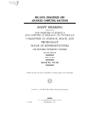 Big Data Challenges and Advanced Computing Solutions