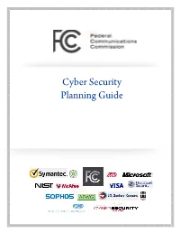 FCC Cyber Security Planning Guide