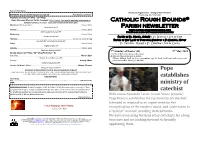 Liturgical Services in the Parish