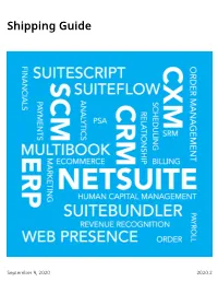 Shipping Guide