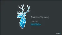 Vaadin Custom Training