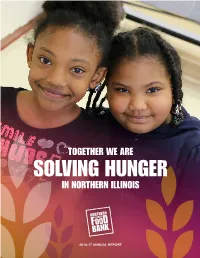 2017 Annual Report 3 Together We Are Sharing Our Time with Those in Need