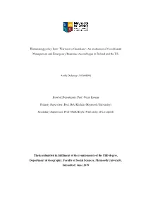An Evaluation of Coordinated Management and Emergency Response Assemblages in Ireland and the US