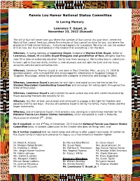 In Loving Memory, Lawrence Guyot