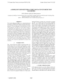A Simple but Efficient Real-Time Voice Activity Detection Algorithm