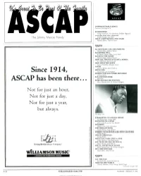 ASCAP Has Been There... SOME ENCHANTED EVENING Oscar Hammerstein II, Richard Rodgers