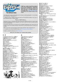 CRASH Software Index (A5 V8i)