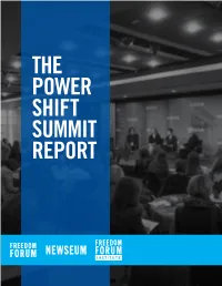 Power Shift Summit Report the Power Shift Summit Report